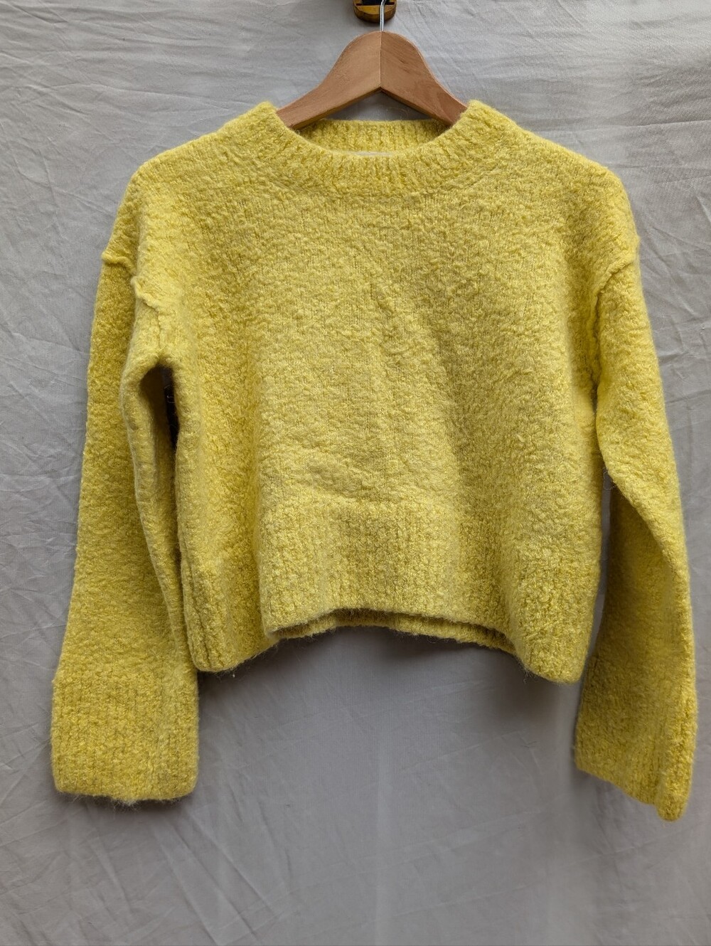 Dorothee Schumacher Airy Softness Cashmere Alpaca Silk Sweater Yellow XS 2